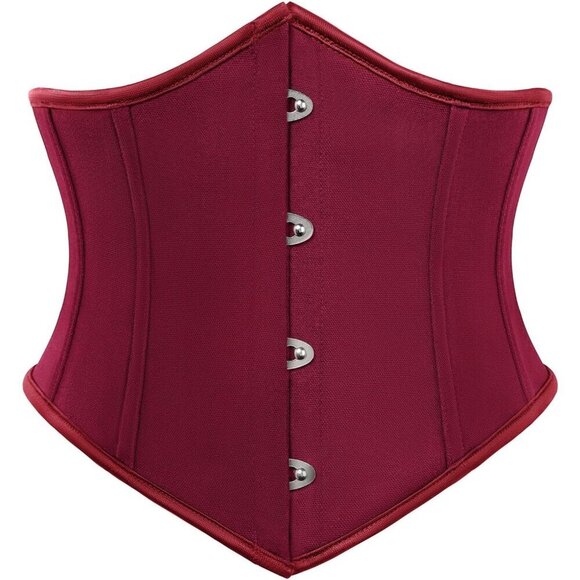 Women\'s Wine Red Corset Belt Wide Waist Lace Up Pirate Accessories Belt main image 5